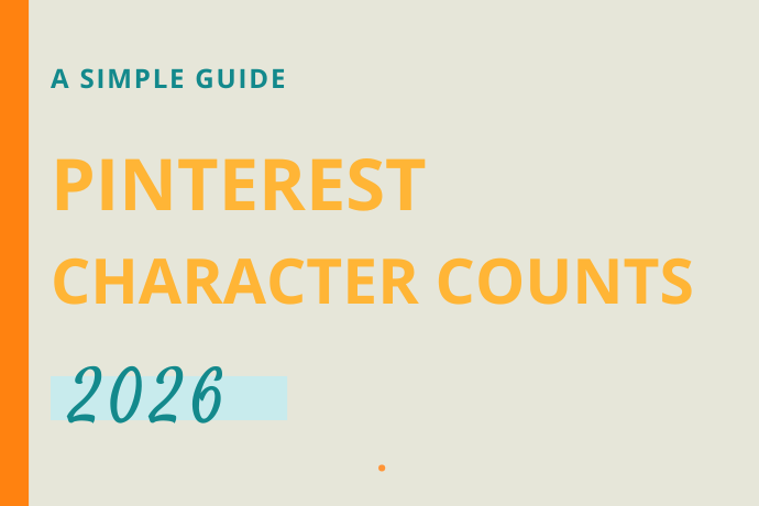 Feature image for blog titles A simple guide to Pinterest Character counts for the current year