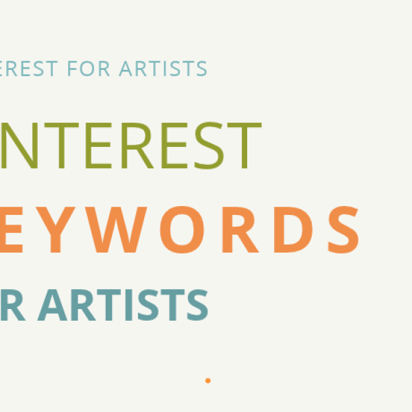 Pinterest keywords for artists — a guide to finding the right search phrases so your art gets found.