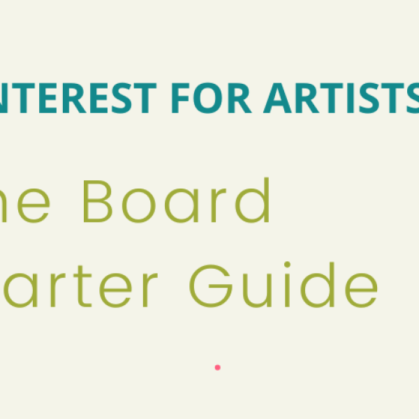 Pinterest board starter guide for artists showing how to name boards for SEO