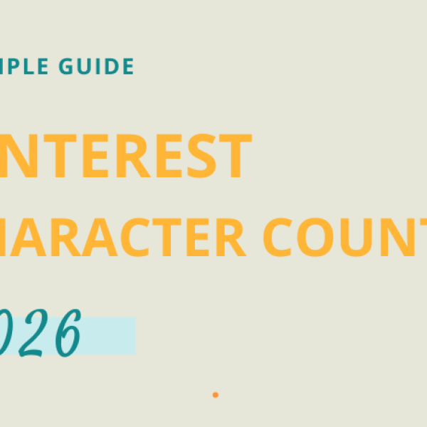 Feature image for blog titles A simple guide to Pinterest Character counts for the current year